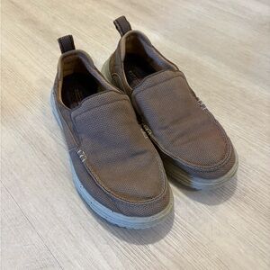 Skechers Tan Slip-On Loafers